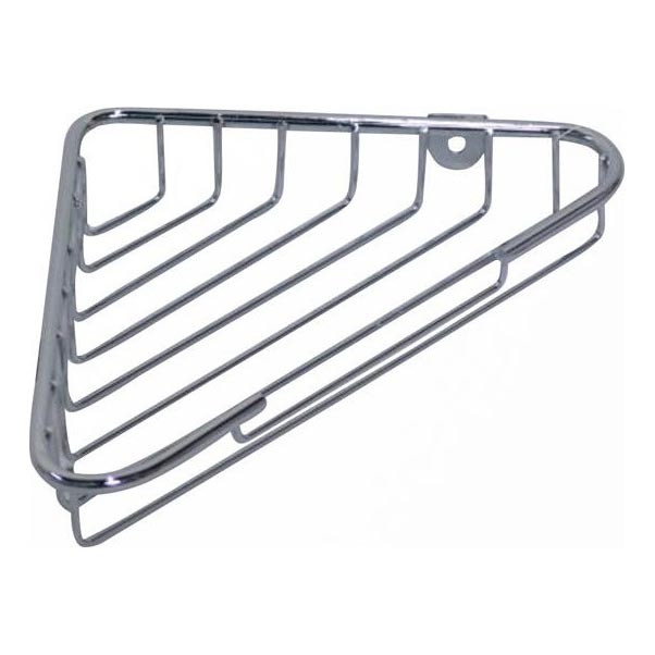 Corner shower shelf 14x21,5 cm shiny chrome