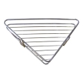 Corner shower shelf 25x34 cm shiny chrome