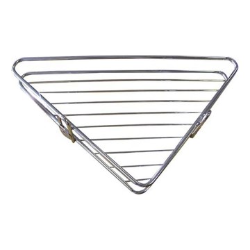 Corner shower shelf 25x34 cm shiny chrome