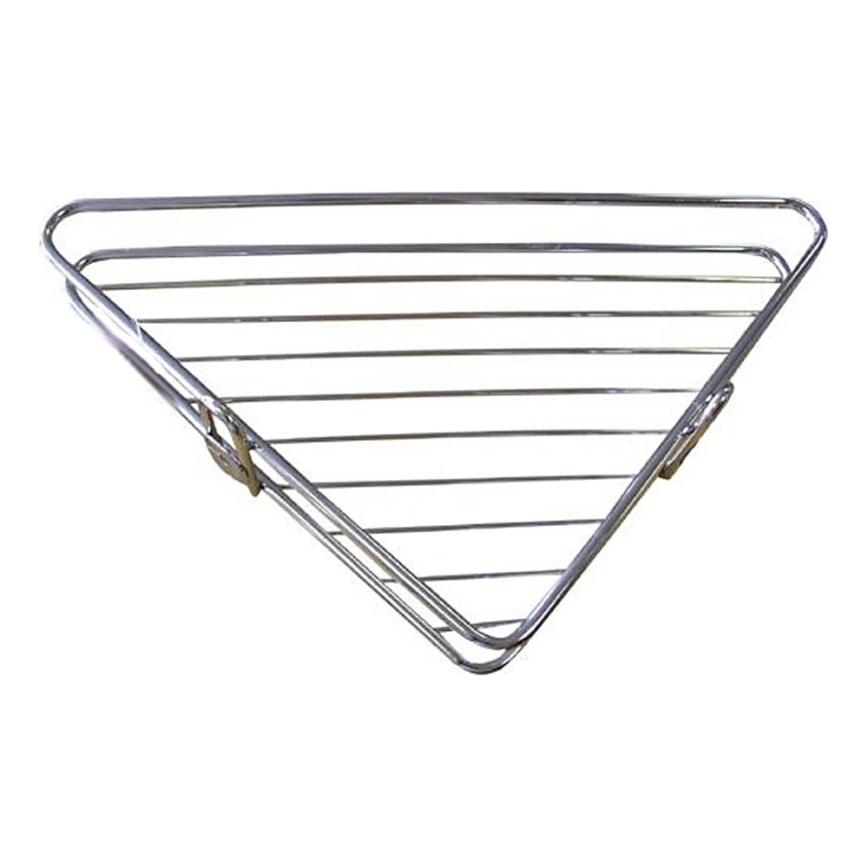 Corner shower shelf 25x34 cm shiny chrome