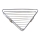 Corner shower shelf 25x34 cm shiny chrome