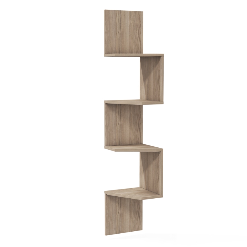 Corner wall shelf DESALDO 155,2x29,6 cm beige