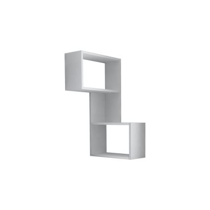 Corner wall shelf PART 85,5x47 cm white