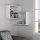 Corner wall shelf RING 68x68 cm white