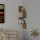 Corner wall shelf ZIKZAK 105,5x25 cm brown
