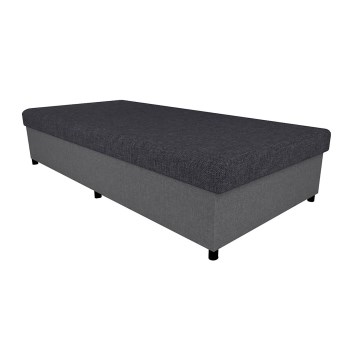 CORY Upholstered Daybed with Storage 80x200 Grey