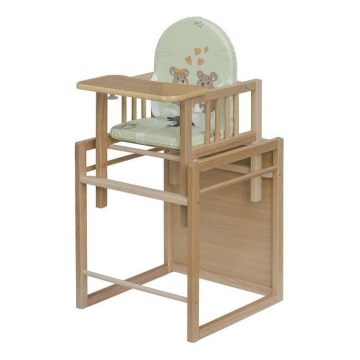 COSING - Viktoria 2-in-1 Kids' Dining Chair beech/green