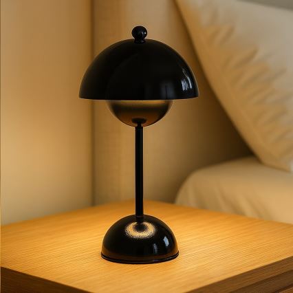 COSTA LED Rechargeable Touch Table Lamp LED/3W/5V 2400 mAh 3000-6000K Black