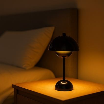 COSTA LED Rechargeable Touch Table Lamp LED/3W/5V 2400 mAh 3000-6000K Black
