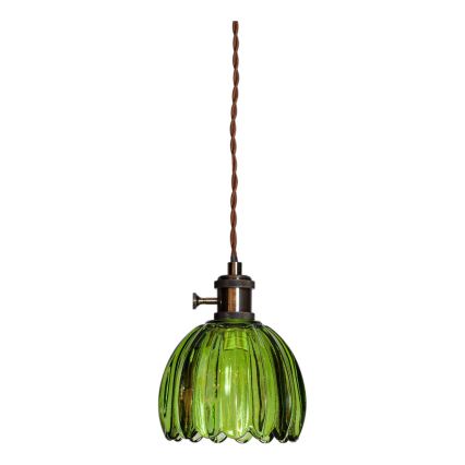 Cottex - NORA Plug-in Cord Pendant Light 1xE14/5W/230V, Green