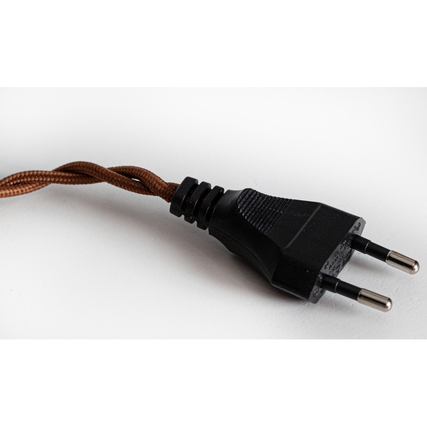 Cottex - NORA plug-in corded pendant light 1xE14/5W/230V brown