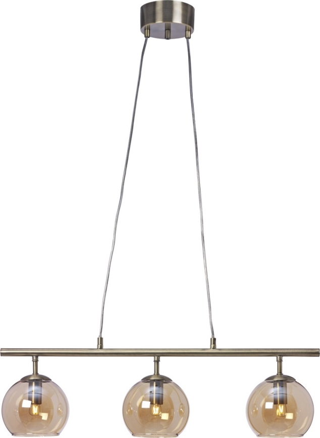 Cottex - CAPELLA cable-hung pendant light 3xE14/40W/230V smoked/brown