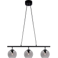 Cottex - CAPELLA cable pendant light 3xE14/40W/230V smoked/black