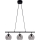Cottex - CAPELLA cable pendant light 3xE14/40W/230V smoked/black