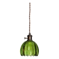 Cottex - NORA cable-hung pendant light 1xE14/5W/230V green