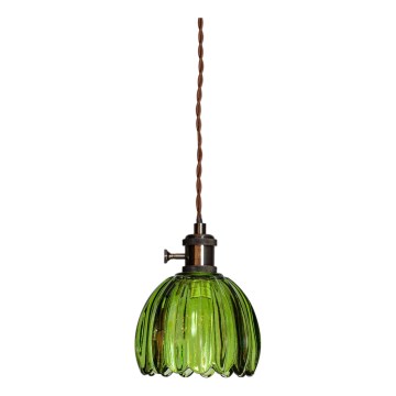 Cottex - NORA cable-hung pendant light 1xE14/5W/230V green