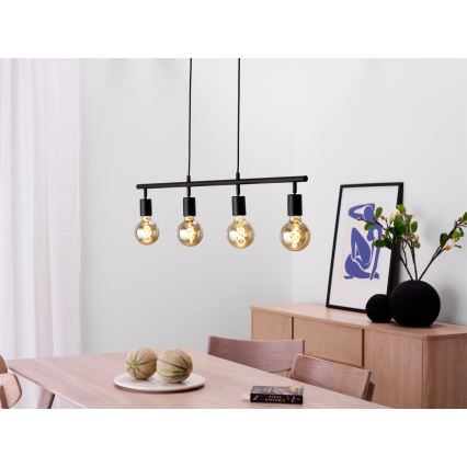 Cottex - Cable-suspended pendant light ARC 4xE27/60W/230V
