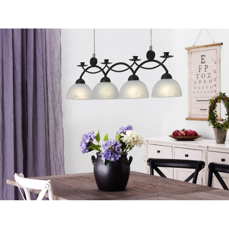 Cottex - Cable-suspended pendant FLORENS 4xE14/40W/230V