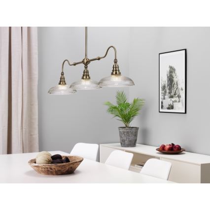 Cottex - SNOOKER Rod Pendant Light 3xE27/60W/230V