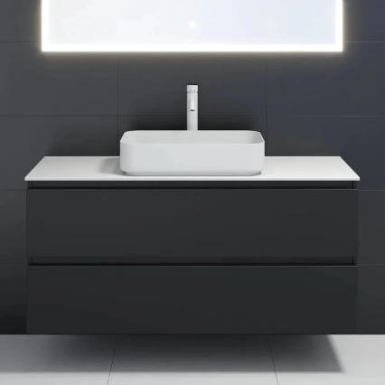 Countertop basin LJORDAL 52x34 cm steel/white