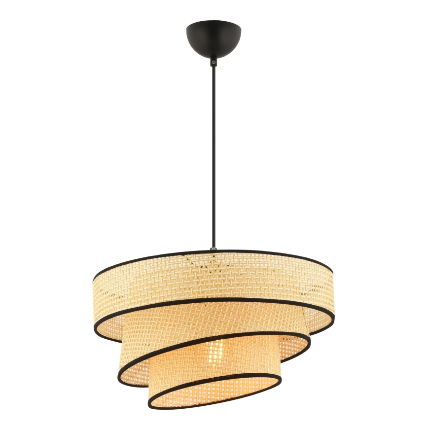 COUPER 1xE27/60W/230V beige/black pendant lamp
