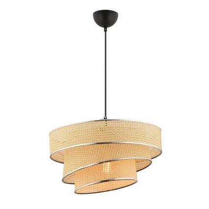 Couper Pendant Light 1xE27/60W/230V Beige/Glossy Chrome