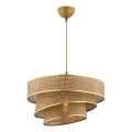 COUPER Pendant Light 1xE27/60W/230V brown/gold