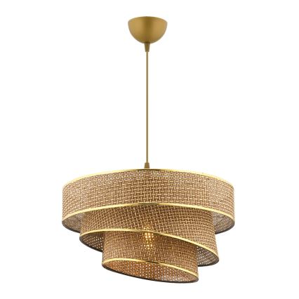 COUPER Pendant Light 1xE27/60W/230V brown/gold
