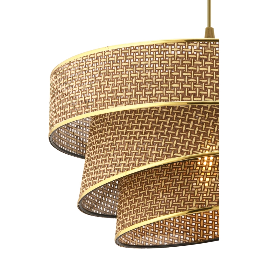 COUPER Pendant Light 1xE27/60W/230V brown/gold