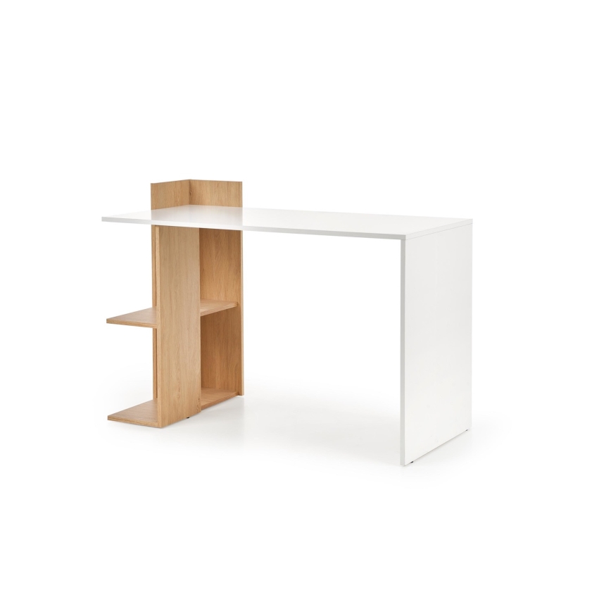 COZYRA Writing Desk, Oak/White