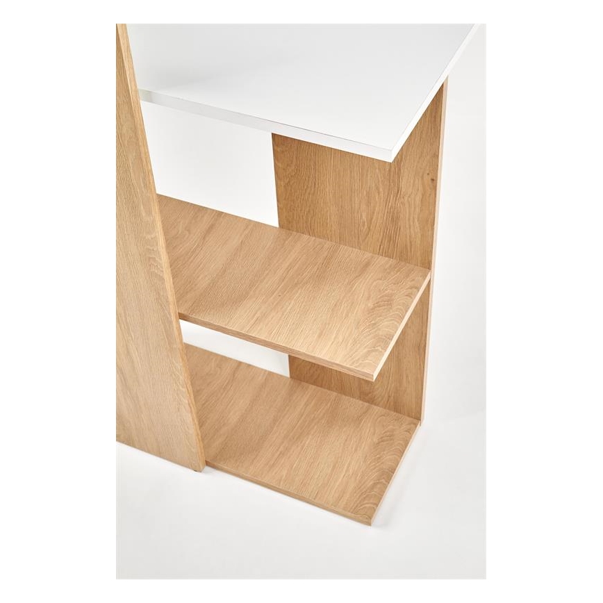 COZYRA Writing Desk, Oak/White