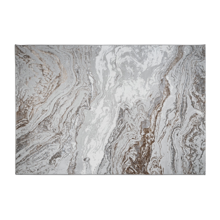 CREATION rug 200x290 cm 1950g/m2 gray/brown marble pattern