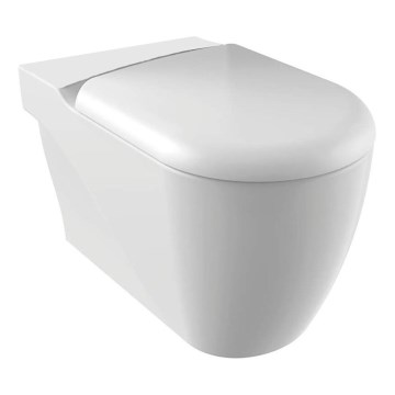 Creavit - GRANDE XL close-coupled toilet, bottom/rear outlet, ceramic/white