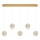 CREMONA cable-suspended LED chandelier 5xLED/5W/230V 3000K gold