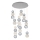 CREMONA LED Cable Pendant Light 51W 230V 3000K Matte Chrome