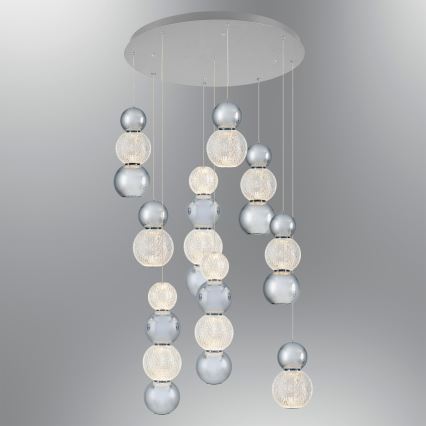 CREMONA LED Cable Pendant Light 51W 230V 3000K Matte Chrome