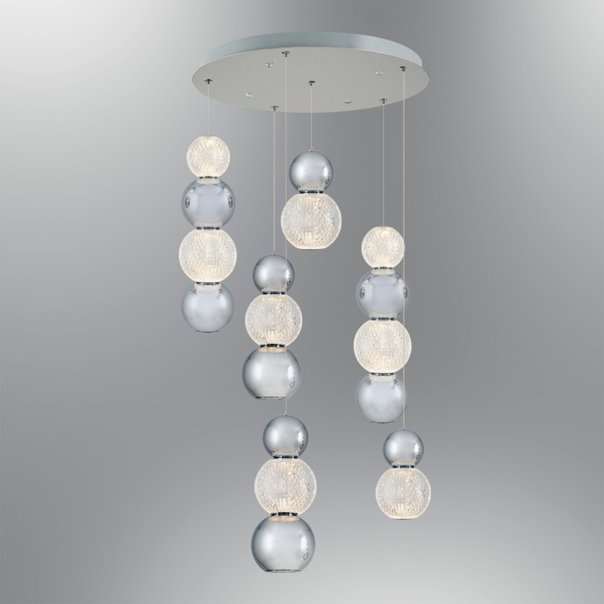 CREMONA LED Pendant Light LED/34W/230V 3000K Matte Chrome