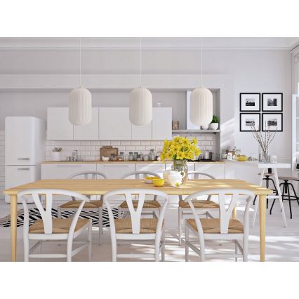 CRESTO cable pendant light 1x E27/40W/230V, white