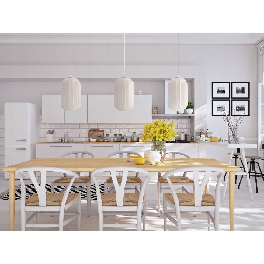 CRESTO cable pendant light 1x E27/40W/230V, white