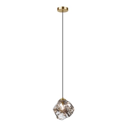 CRISTAL cable pendant 1xE14/15W/230V brass/smoked black