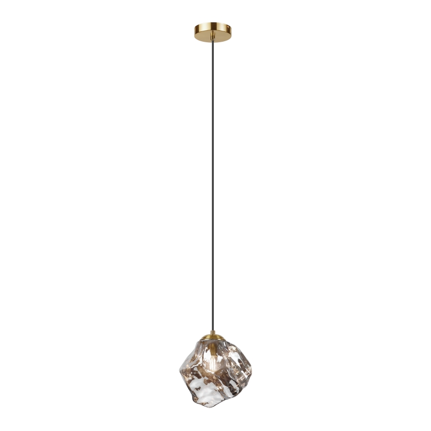 CRISTAL cable pendant 1xE14/15W/230V brass/smoked black