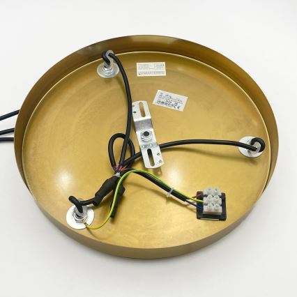 CRISTAL Cable Pendant 3xE14/15W/230V brass/smoky beige