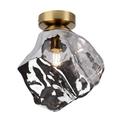 CRISTAL Ceiling Light 1xE14/15W/230V Brass/Smoked Black