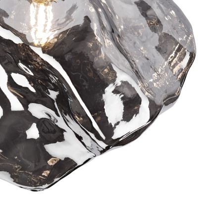 CRISTAL Ceiling Light 1xE14/15W/230V Brass/Smoked Black