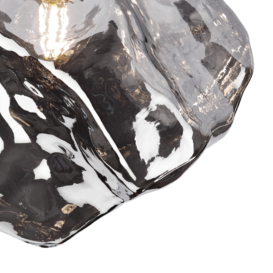 CRISTAL Ceiling Light 1xE14/15W/230V Brass/Smoked Black