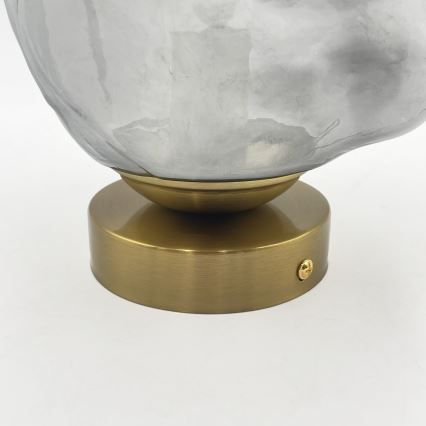 CRISTAL Ceiling Light 1xE14/15W/230V Brass/Smoked Black