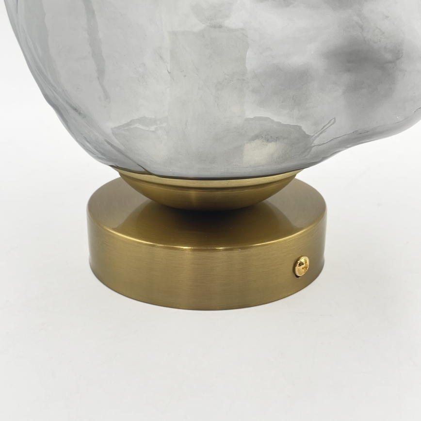 CRISTAL Ceiling Light 1xE14/15W/230V Brass/Smoked Black