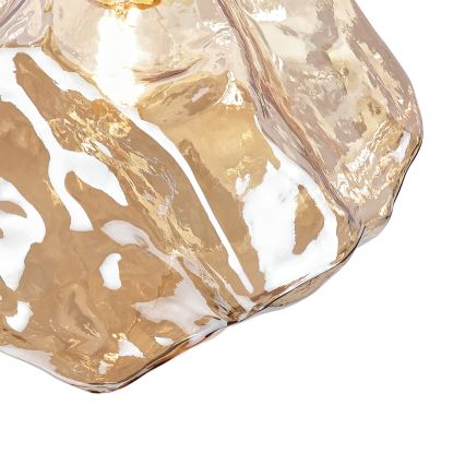 CRISTAL Ceiling Light 1xE14/15W/230V Brass / Smoky Beige