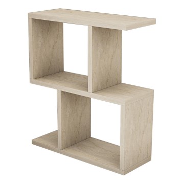 CROS Coffee Table, Beige Marble-Effect Finish