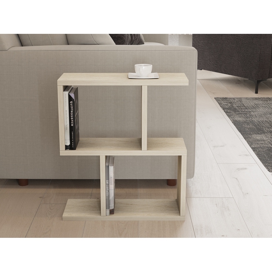 CROS Coffee Table, Beige Marble-Effect Finish